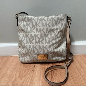 Michael Kors Cream Logo Crossbody Bag